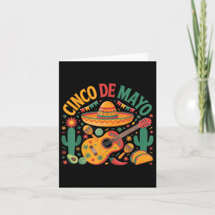 Cartão Happy Cinco De Mayo Fiesta Partido Mexicano 5 De M
