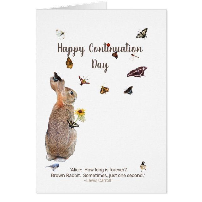 Cartão Happy Continuation Day: Savor the moment (Frente)