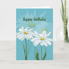 Cartão Happy Daisyday Birthday Card