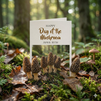 Cartão Happy Day of the Mushroom! April 16th