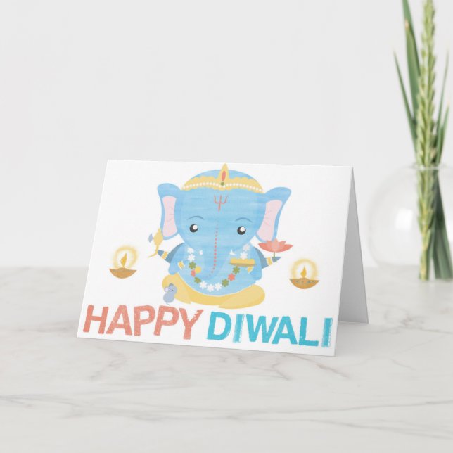 Cartão Happy Diwali Card (Frente)