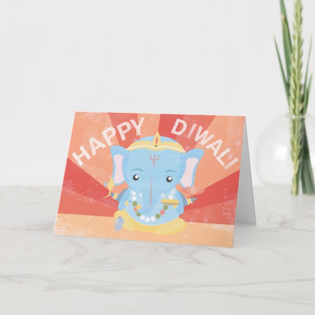 Cartão Happy Diwali Card (Frente)