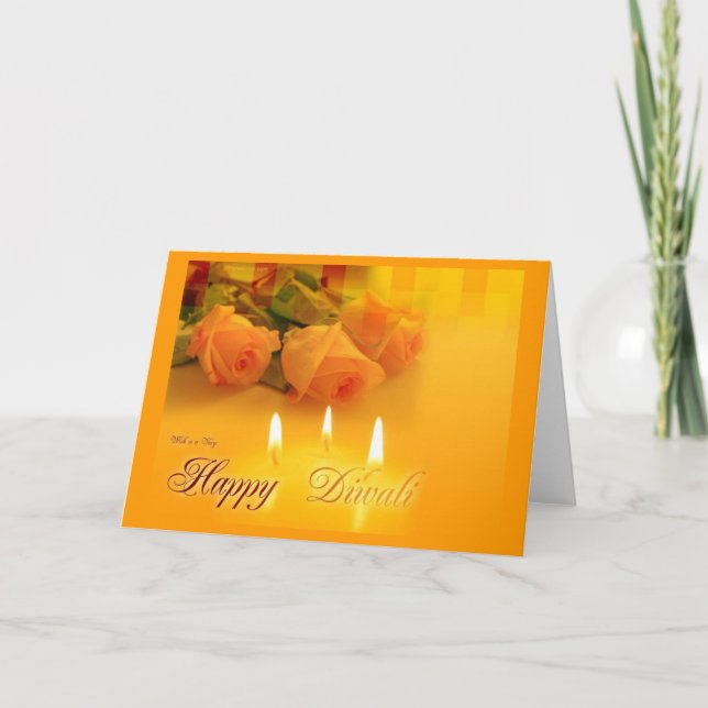 Cartão Happy Diwali Greeting Card (Frente)