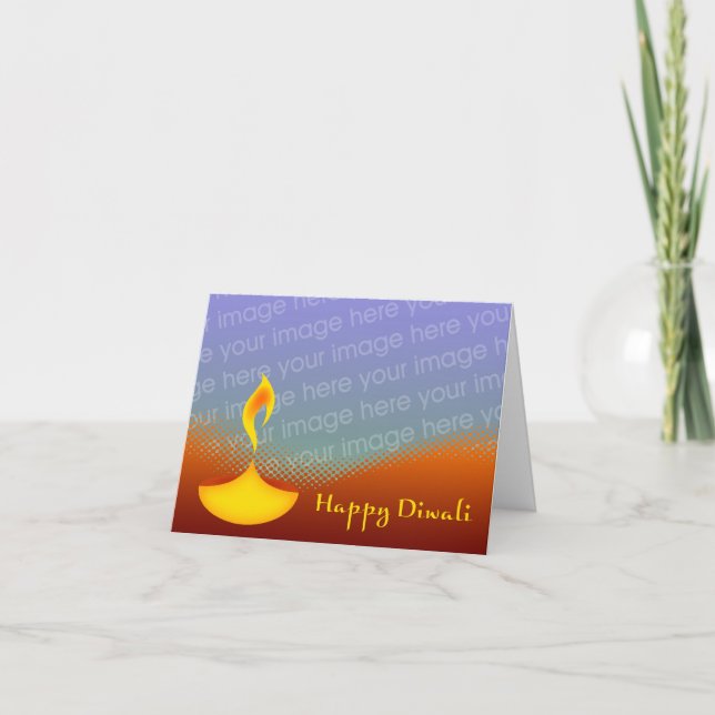 Cartão happy diwali photo card (Frente)