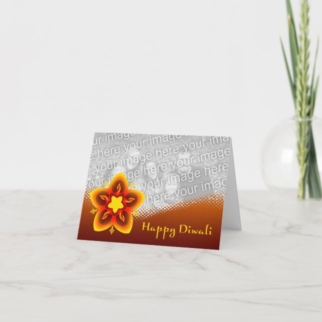 Cartão happy diwali photo card (Frente)