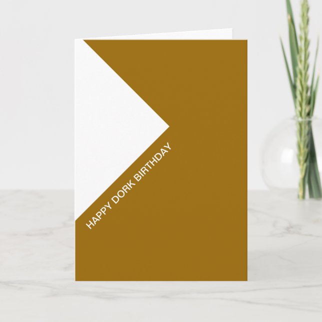 Cartão Happy Dork Birthday (Frente)