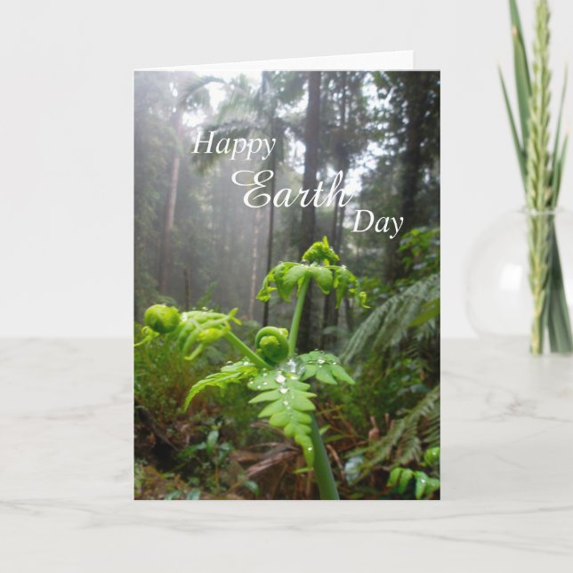Cartão Happy Earth Day Rainforest Card (Frente)