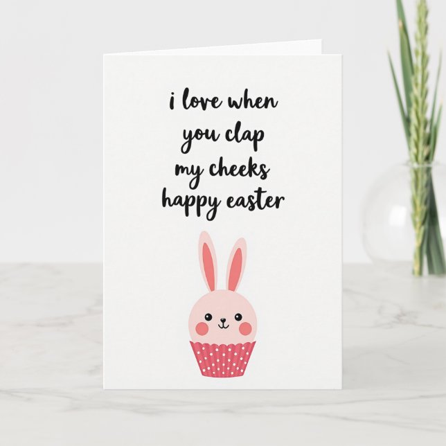 Cartão Happy Easter Cheek Clap Card (Frente)