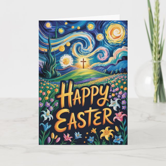Cartão Happy Easter Church Bulk Greeting (Frente)