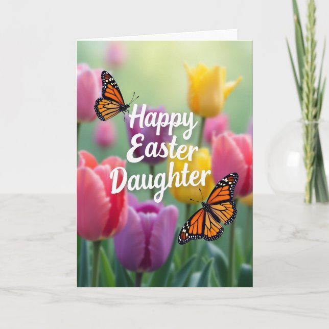 Cartão Happy Easter Daughter Art Card (Frente)