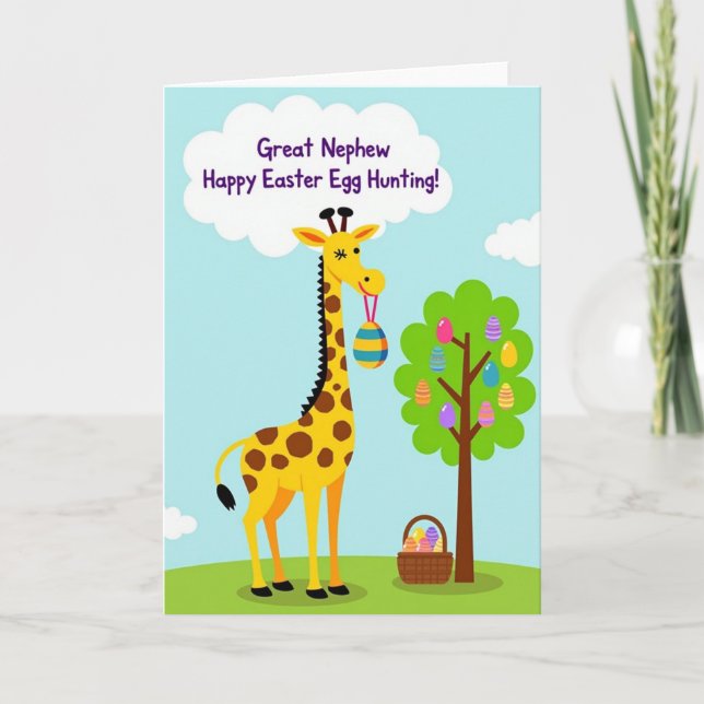 Cartão Happy Easter Great Nephew Card (Frente)