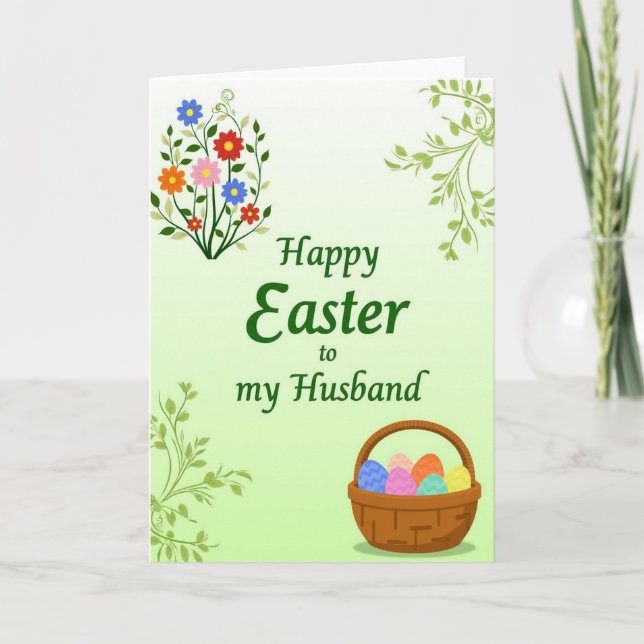 Cartão Happy Easter Husband Card (Frente)