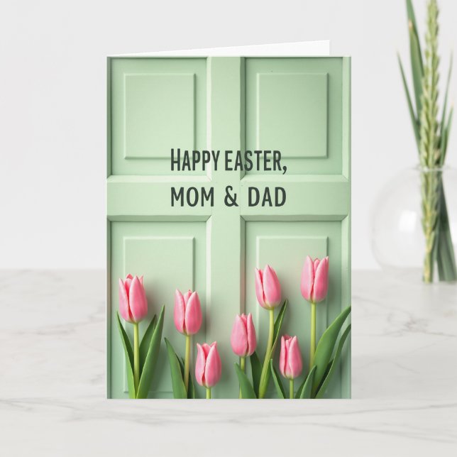 Cartão Happy Easter Parents Spring Card (Frente)