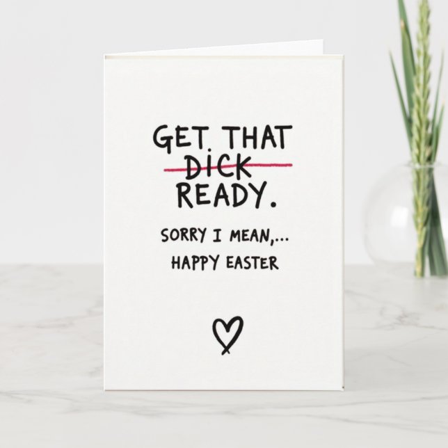 Cartão Happy Easter Sorry Card (Frente)