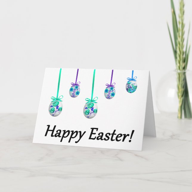 Cartão Happy Easter! (Ukrainian-inspired) (Frente)