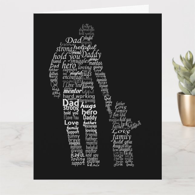 Cartão Happy Father's Day (Planta pequena)