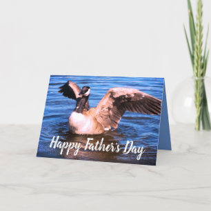 Cartão Happy Fathers Day Best Dad Ever Canada Goose