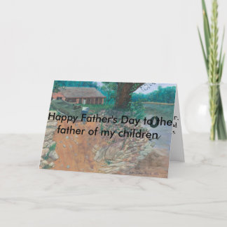 Cartão Happy Father's Day card for the father of my child
