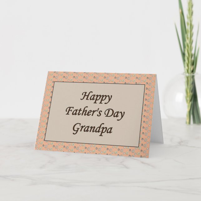 Cartão Happy Father's Day Grandpa (Frente)