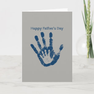 Cartão Happy Father's Day Handprint