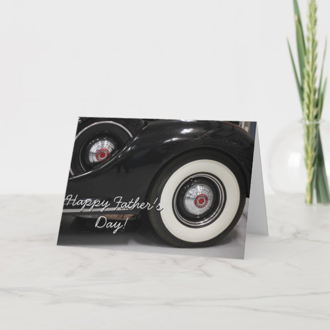 Cartão Happy Father's Day Packard car greeting card (Frente)