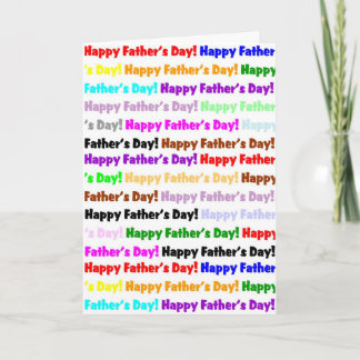 Cartão happy fathers day repeat greeting card