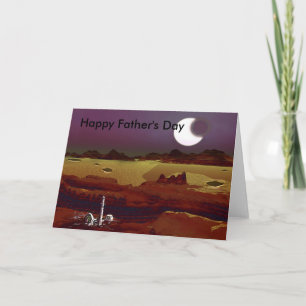 Cartão Happy Father's Day Sci-Fi Card