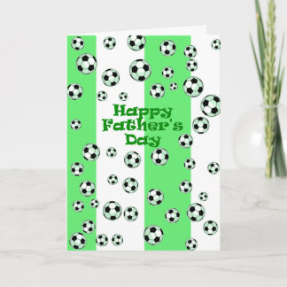 Cartão Happy Father's Day Soccer