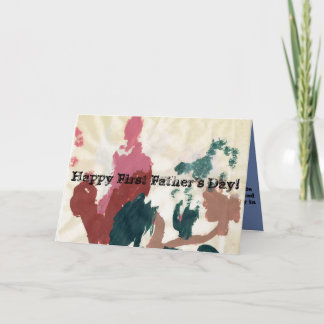 Cartão Happy First Father's Day!