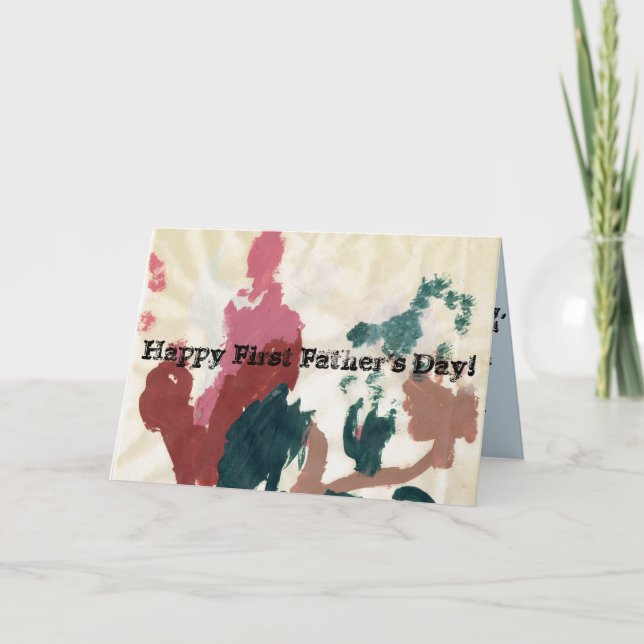 Cartão Happy First Father's Day! (Frente)