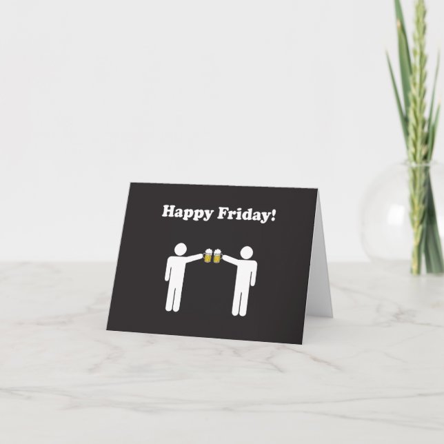 Cartão Happy Friday Note Card (Frente)