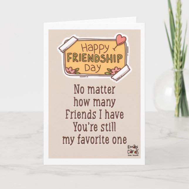 Cartão Happy Friendship Day - Quote (Frente)