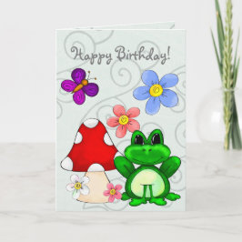 Cartão Happy Frog In Spring BIRTHDAY
