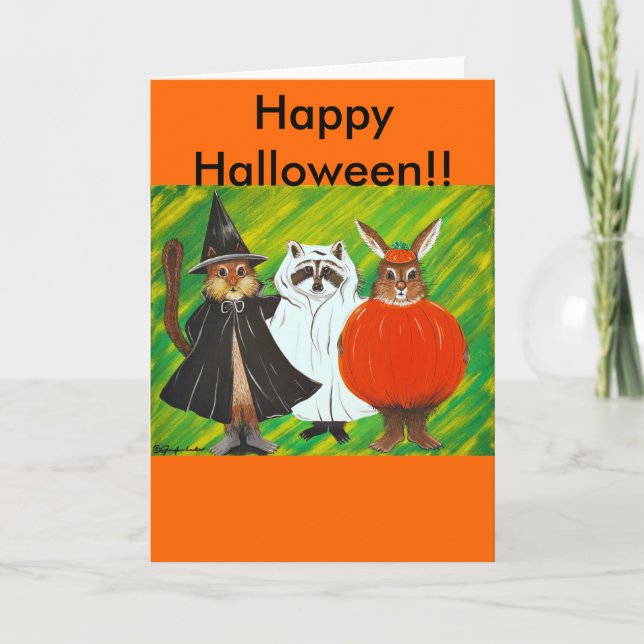 Cartão Happy Halloween (Frente)