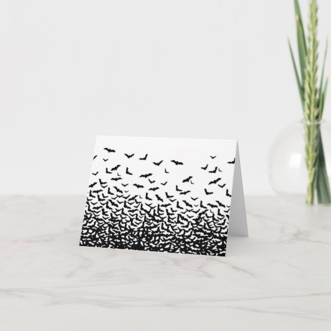 Cartão Happy Halloween! Bats (Frente)