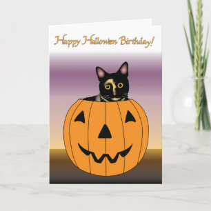 Cartão Happy Halloween Birthday Greeting Card
