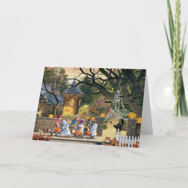 Cartão Happy Halloween Children (Frente)