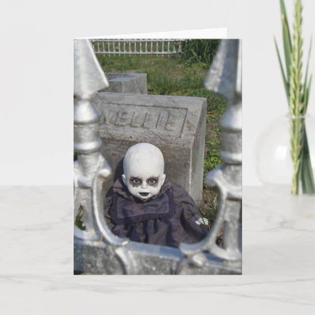 Cartão Happy Halloween Creepy Dollz Greeting Card (Frente)