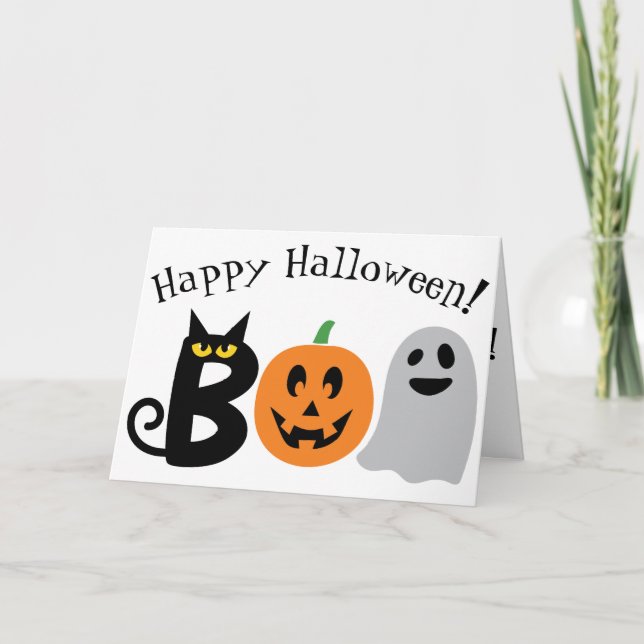 Cartão Happy Halloween! Folded Greeting Card (Frente)