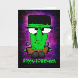Cartão Happy Halloween Frankie