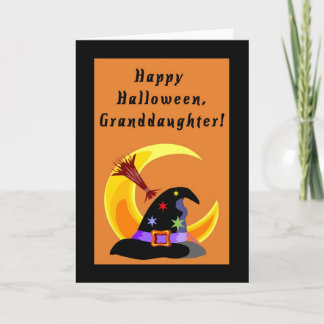 Cartão Happy Halloween, Granddaughter Card