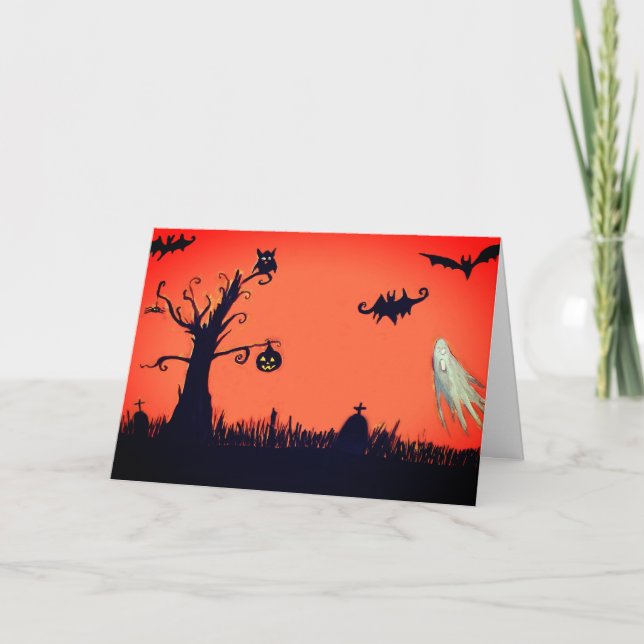 Cartão Happy Halloween  Greeting Card (Frente)