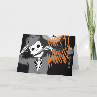 Cartão Happy Halloween Holiday Card
