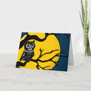 Cartão happy halloween : midnight owl :