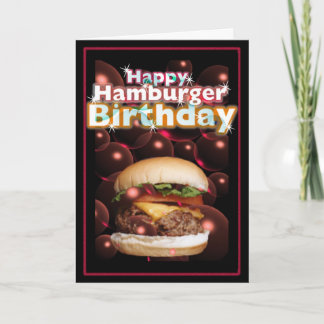 Cartão Happy Hamburger Birthday by Valxart