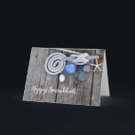 Cartão Happy Hanukkah- Dock<br><div class="desc">Create your customized Holiday Card with us! Fulfill your Holiday card wishes by inserting your own messaging, a family photo or keep it the way it is! A portion of all holiday card proceeds will go to the BoatUS Foundation for boating safety and clean water. Proceeds support our mission to...</div>