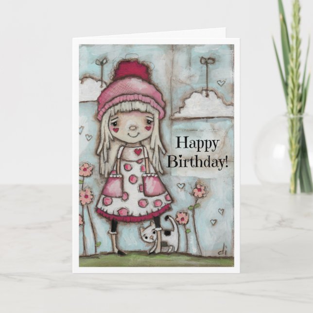 Cartão Happy Heart - Birthday Card (Frente)