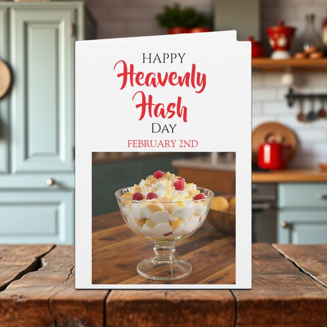Cartão Happy Heavenly Hash Day! February 2nd (Criador carregado)