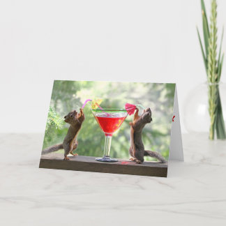 Cartão Happy Hour Squirrels