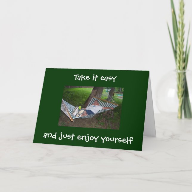 CARTÃO HAPPY IN HAMMOCK BIRTHDAY CARD (Frente)